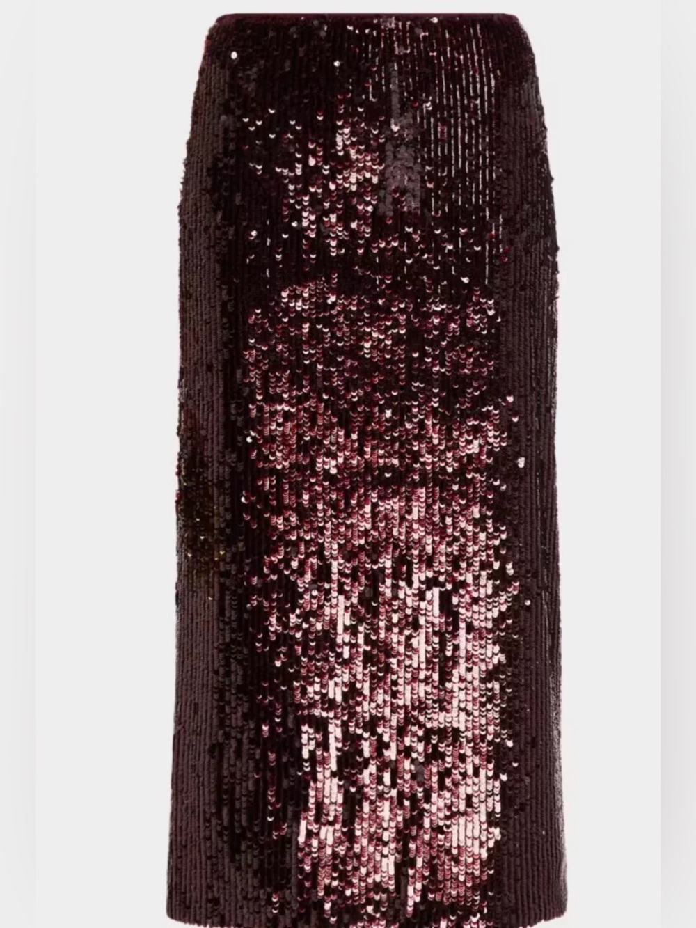 NWT [650€] CLO Emotional Design “Audrey” Brown Sequin Maxi Skirt Made in Spain.